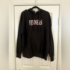 Finneas “I’m In Love Without You” cursive black xl hoodie
